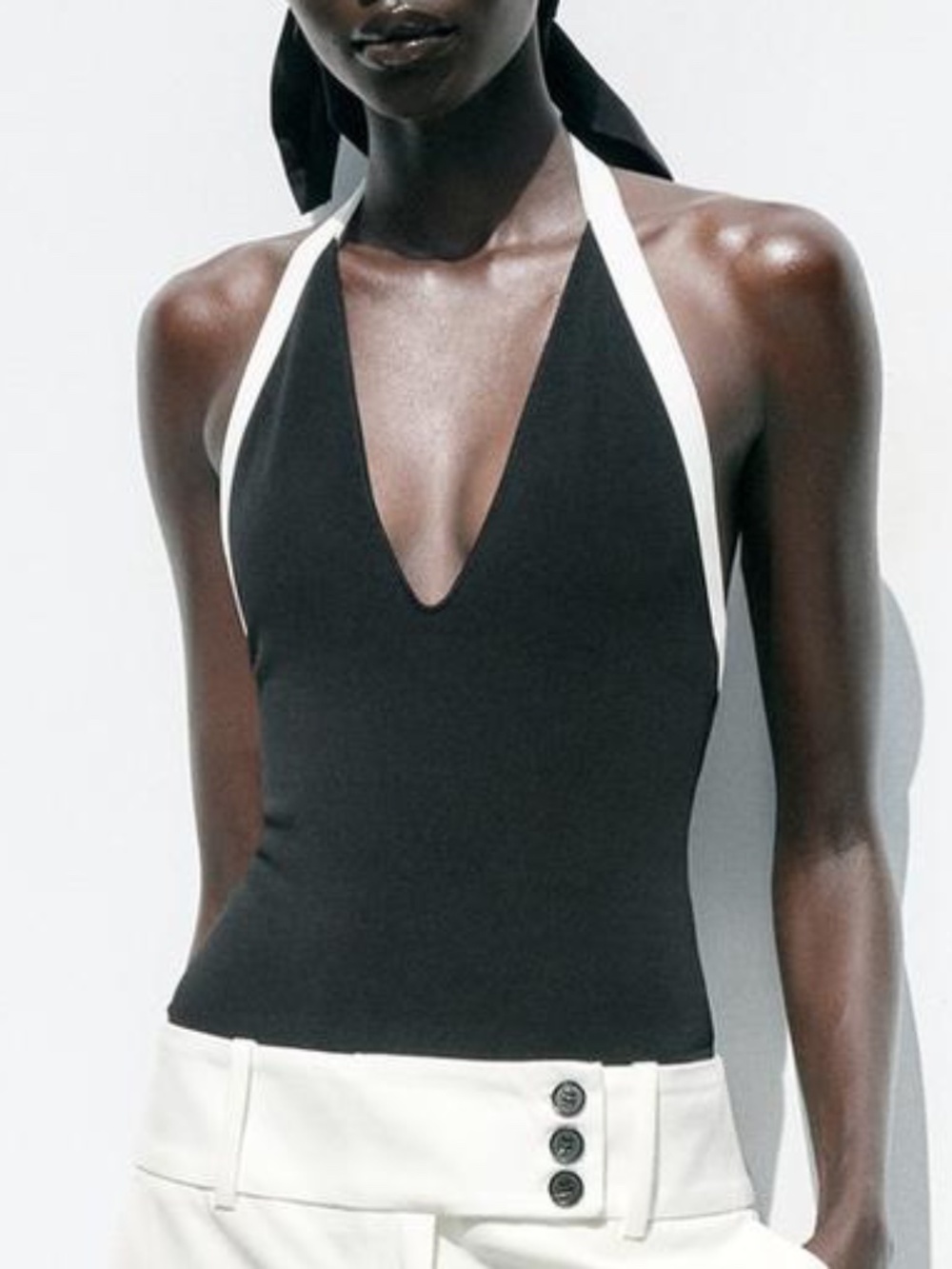 ZARA HALTER BODYSUIT